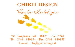 Ghibli Design - Biglietto personalizzabile,  #1030 - fronte - pedicure, podologia, podologo, podologico, piedi, orma, impronta, salute, giallo