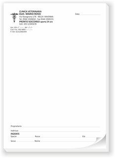 Ghibli Design - Blocco A5 in nero,  #1774 - ricettario blocco note appunti ricette ricetta studio ambulatorio veterinario clinica veterinaria