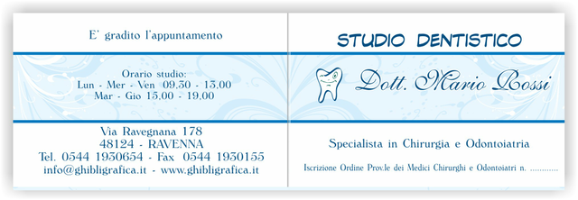Ghibli Design - Biglietto pieghevole,  #1826 - studio dentistico odontoiatrico medico dentista odontoiatra dente dentino denti decoro decori decorato