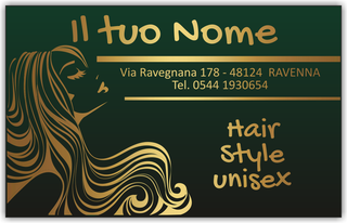 Ghibli Design - Etichette rettangolari gold o silver,  #2935 - gold, oro, ragazza, donna, capelli, stilizzato, verde, verdone