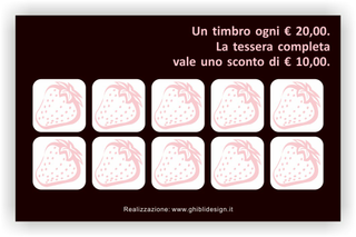 Ghibli Design - Biglietto personalizzabile,  #3237 - indietro - 3825, 3237, torta, marrone, rosa