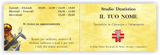 Ghibli Design Biglietto pieghevole N°3489