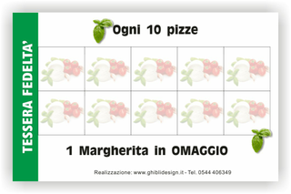 Ghibli Design - Biglietto personalizzabile,  #3512 - indietro - 3934, 3512, pizza, bianco, verde, nero