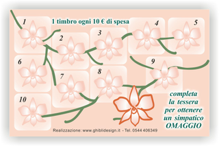 Ghibli Design - Biglietto personalizzabile,  #3559 - indietro - 4237, 3559, fiori, rose, arancione, grigio, verde