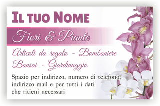 Ghibli Design - Biglietto personalizzabile,  #3561 - fronte - 3991, 3561, fiori, rosa, bianco, viola