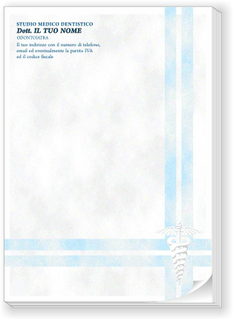 Ghibli Design - Blocco/Ricettario a colori,  #3711 - dentista, dentistico, studio, ambulatorio, prescrizione, ricetta, medico, odontoiatra