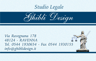 Ghibli Design - Biglietto personalizzabile,  #495 - fronte - 2985, 495, avvocato, studio legale, giustizia, legge, allinclusive
