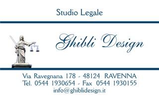 Ghibli Design - Biglietto personalizzabile,  #502 - fronte - avvocato, studio legale, giustizia, legge, allinclusive