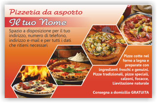 Ghibli Design - Cartolina,  #5175 - fronte - cartolina, pizzeria, pizza, fuoco, forno a legna, basilico, pomodoro, mozzarella,
