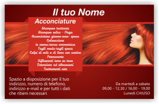 Ghibli Design - Cartolina,  #5182 - fronte - cartolina, parrucchieri, donna, capelli, rosso, ragazza,