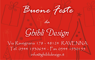 Ghibli Design - Biglietto specifico per le festività,  #539 - anno, feste, festività, natale, nuovo, rosso